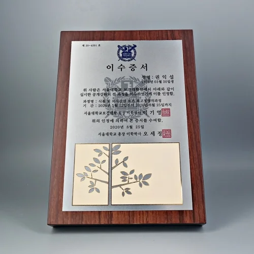 나무상패 M037